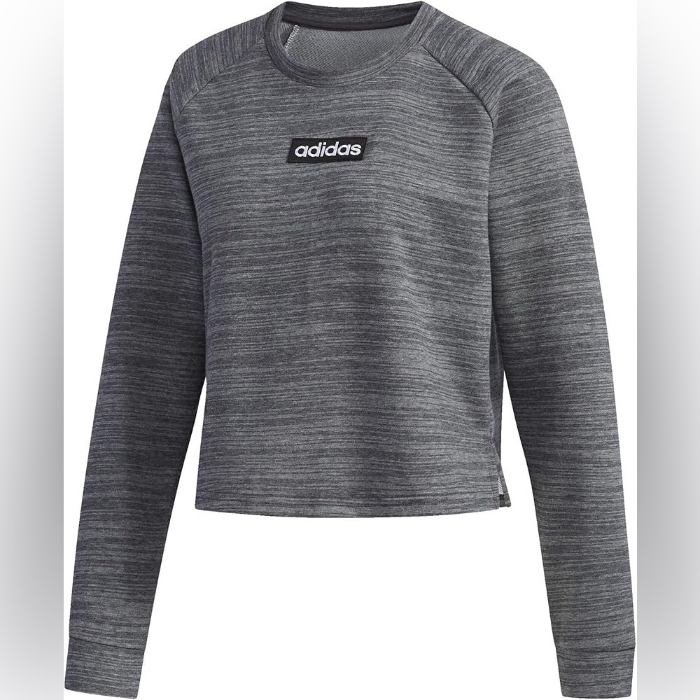 ❄️ Adidas Essentials French Terry Sweatshirt Dark Grey/Heather Black Small